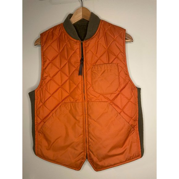 RRL Double RL / RRL Supply Reversible Wool Hunting Vest Rare Small - Picture 6 of 10